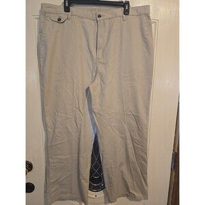 Town Craft Mens Size 44x29 Beige Dress Pants Polyester Blend W/Pockets